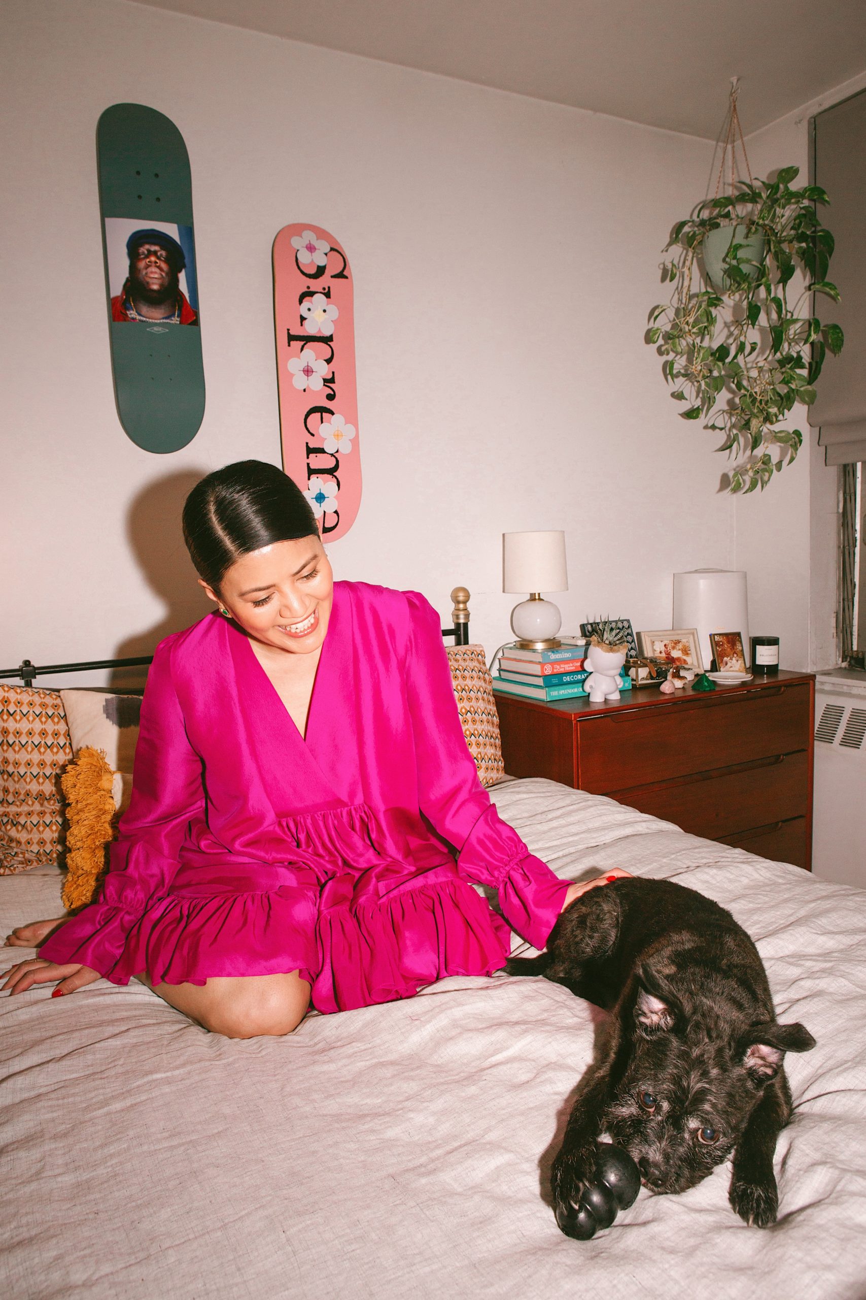 Lisa Lu and her dog, Stella, for Argos & Artemis by Tayler Smith.