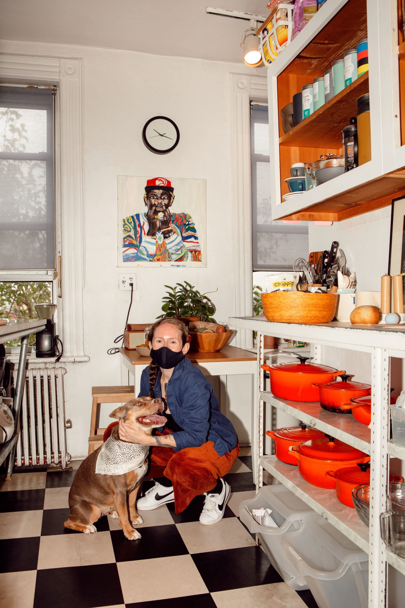 Chef Dani Dillon and her Sato Rescue dog, Yuca, photographed for Argos & Artemis by Tayler Smith.